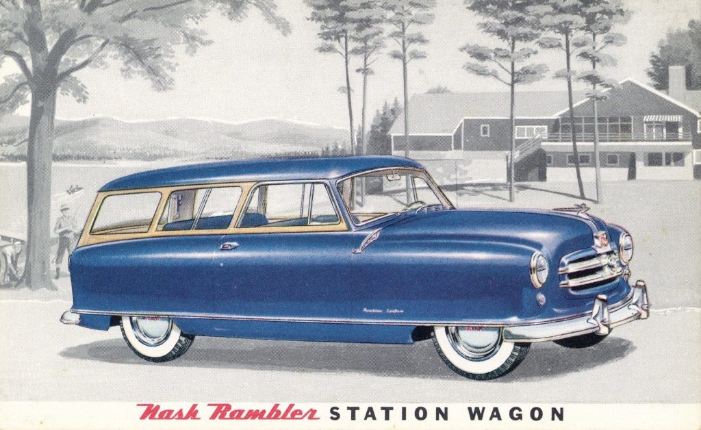 1952 Nash Rambler STATION WAGON Postcard Front