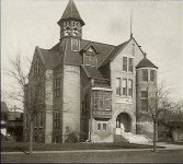 Park School, 1884 (School-Town Hall-Library) 4th & Chestnut Chaska, MINNESOTA Architect: EE Joralemon Cost: $15,000 TORN DOWN 1968Postcard: Public School Chaska, Minn # N249 Jul 12, 1929 (CDT Collection)