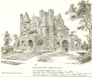 Joseph E Badger House, 1885 (Badger & Penney) 2016-20 Pleasant Ave South Minneapolis, MINNESOTA ?BUILT? Architect: EE Joralemon Cost: $20,000 ?Built? TORN DOWN if it was Building Permit # 2826 dated March 5, 1885 Drawing: Northwestern Architect Supplement Vol 1 No 1 January 1887