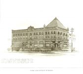 Stores/Citizen’s National Bank Fargo, NORTH DAKOTA 6 stores and bank on Broadway 50-68 Broadway (N. P. Ave. & Broadway) Parts STANDING = 60-62 Broadway Rendering: Orff & Joralemon office brochure (Mpls History Collection)