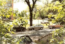 Frank D Larrabee House, 1893 (Larrabee & Gammons, lawyers) 119 Groveland Minneapolis, MINNESOTA Architect: Orff & Joralemon TORN DOWN 1963 for a parking lot Snapshot of FORMER SITE ca. 1993 by CDT