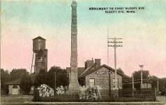 Sleepy Eye Electric Plant – Fire Department – Town Hall, 1895 Sleepy Eye, MINNESOTA Architect: Orff & Joralemon Cost: $6,100 Postcard: postmarked Cloquet, MINN Sept 5, 19xx (CDT Collection)