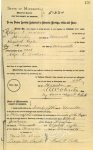 Marriage Certificate Hennepin County, Minnesota November 22, 1880 For Edgar E Joralemon and Elizabeth Rafter
