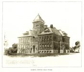 School House Plan “C” Eight Rooms, 1895 Architect: Orff & Joralemon Rendering Orff & Joralemon office brochure (Mpls Library History Collection)