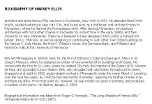 Biography of Harvey Ellis