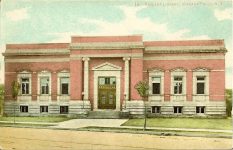 Carnegie Library, 1902 cor Main Street & Ashland Avenue Niagara Falls, NEW YORK Architect: Edgar E Joralemon Cost: $50,000 EEJ picked from 20 entries. LH Nelson & CO, Niagara Falls Views 1904 (CDT Collection)