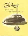 1949 DAVIS Davis Three-Wheel Engineering Triumph Postmarked: Van Nuys, Calif 1949 Size: 8.5″x11″ folded or 17″x22″ un-folded Front Cover (side 1)