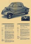 1952 Messerschmitt-Kabinenroller KR 200 or KR 175 Sales Foldout Folded: 4″x6′ Open: 16.5″x11.75″ side 1
