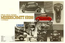 1955 Messerschmitt KR-200 High-Tech Plastic model 1/24 Scale Gunze Sangyo Box = 11.5″x7.5″