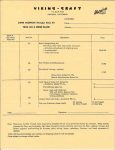 1952 ca. SKORPION ca. 1952 SUPER SKORPION Fibreglas Body Kit PRICE LIST & ORDER BLANK (yellow) VIKING-CRAFT Anaheim, California 8.5″x11″