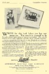 1912 3 DETROIT Electric WRITE for this book before you buy ANDERSON ELECTRIC CAR COMPANY Detroit, MICH Cosmopolitan Magazine March 1911 6.5″x9.75″ page 59