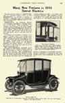 1913 ca. 11 DETROIT Electric Many New Features in 1914 Detroit Electrics Anderson Electric Car Company Detroit, MICH AUTOMOBILE TRADE JOURNAL ca. November 1913 6.5″x10″ page 229