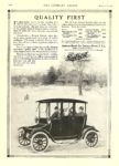 1913 12 27 DETROIT Electric QUALITY FIRST Anderson Electric Car Company Detroit, MICH The Literary Digest December 27, 1913 9″x12″ page 1304
