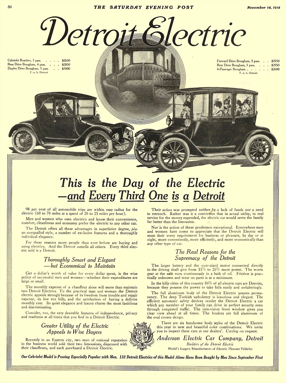 1915 11 14 DETROIT Electric This is the Day of the Electric The