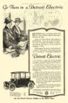 1915 1 9 DETROIT Electric Go There in a Detroit Electric ANDERSON ELECTRIC CAR CO. Detroit, MICH COLLIER’S January 9, 1915 9.75″x14.25″ page 3