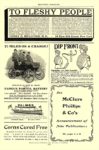 1901 PORTER Electric Battery FAMOUS PORTER BATTERY PORTER BATTERY CO. Chicago, ILL McCLURE’S MAGAZINE 1901 6.25″x9.75″ page 64b