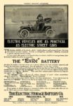 1910 Electric Car Battery THE “Exide” BATTERY The Electric Storage Battery Co. Philadelphia, PA HARPER’S MAGAZINE ADVERTISER 1910 6.5″x9.5″