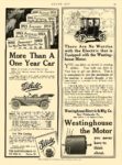 1911 3 27 WESTINGHOUSE Electric Motors There Are No Worries with the Electric Westinghouse Electric & Mfg. Co. East Pittsburgh, PA MOTOR AGE March 27, 1911 8.25″x11.5″ page 99