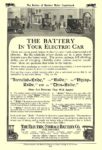 1912 Electric Car Battery THE “Ironclad=Exide” BATTERY THE BATTERY IN YOUR ELECTRIC CAR The Electric Storage Battery Co. Philadelphia, PA 1888-1912 The Review of Reviews Motor Department 1912 6.5″x9.25″ page 95