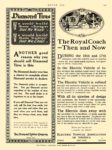 1912 5 9 Electric Vehicle Association Of America The Royal Couch – Then and Now Electric Vehicle Association Of America Boston New York Chicago MOTOR AGE May 9, 1912 8.25″x11.75″ page 109