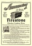 1912 12 FIRESTONE Tires Electric To Electric Car Owners Clincher Chushion Tires The Firestone Tire and Rubber Co. Akron, OHIO COUNTRY LIFE IN AMERICA December 1912 9.5″x14″ page 95