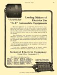 1912 12 5 GENERAL ELECTRIC Motor Leading Makers of Electrics Use “G-E” General Electric Company Schenectady, New York MOTOR AGE December 5, 1912 8.5″x11.75″ page 89
