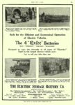 1913 10 23 EXIDE Electric Battery The 4 “Exide” Batteries The Electric Storage Battery Co Philadelphia, PA MOTOR AGE October 23, 1913 8.5″x12″ page 89