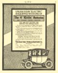 1913 Electric Car Battery The 4 “Exide” Batteries UNLESS YOUR “ELECTRIC” IS The Electric Storage Battery Co. Philadelphia, PA 1888-1913 LIFE 1913 8.75″x11″ page 51
