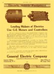1913 1 2 GENERAL ELECTRIC Equipment Electric Vehicle Equipment Leading Makers of Electrics Use G-E General Electric Company Schenectady, New York MOTOR AGE January 2, 1912 8.5″x12″ page 96