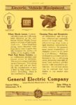 1913 1 2 GENERAL ELECTRIC Equipment Electric Vehicle Equipment General Electric Company Schenectady, New York MOTOR AGE January 2, 1912 8.25″x12″ page 97