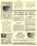 1913 3 20 MOTZ Tires Electric How Electric Car Owners Are Doubling Their Pleasure The Motz Tire and Rubber Co. Akron, OHIO LIFE March 20, 1913 8.75″x11″ page 587