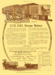 1913 1 2 U-S-L Storage Battery The U.S. Light & Heating Company Niagara Falls, N.Y. MOTOR AGE January 2, 1913 8.5″x12″ page 109