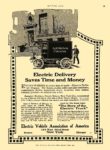 1914 1 29 Electric Vehicle Association Of America Electric Delivery Saves Time and Money Electric Vehicle Association Of America Boston New York Chicago MOTOR AGE January 29, 1914 8.25″x12″ page 99