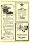 1914 2 Electric Vehicle Association Of America The Dependable Electric Vehicle Association Of America Boston New York Chicago THE THEATRE MAGAZINE ADVERTISER February 1914 9″x13.25″ page 54