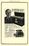 1915 9 EDISON Electric Car Battery What EDISON has done for The Automobile Industry Edison Storage Battery Co. Orange, New Jersey AUTOMOBILE TRADE JOURNAL September 1915 6.5″x9.5″ page 58