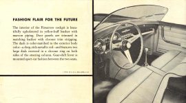 1954 DODGE FASHION FLAIR FOR THE FUTURE Firearrow NEW SPORT CAR DMA-8736-12-53 Chrysler Corporation Detroit 31, Michigan 7.25″x4″ Back