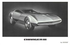 1968 DODGE CHARGER III CHRYSLER MOTORS CORPORATION 8.5″x5.5″ Front