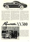 1953 CHRYSLER Chrysler D’Elegance and Plymouth XX 500 Article 1953 CARS of TODAY BY EDITORS OF SPEED AGE MAGAZINE Washington, D.C. 8.5″x11″ page 81
