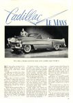 1953 CADILLAC Le Mans Article 1953 CARS of TODAY BY EDITORS OF SPEED AGE MAGAZINE Washington, D.C. 8.5″x11″ page 77