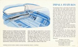 1956 CHEVROLET Impala CHEVROLET envisions tomorrow’s Motoring adventure and pleasure —Presenting… The IMPALA CHEVROLET MOTOR DIVISION GENERAL MOTORS CORPORATION 9.25″x5.5″ Back