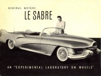 ca. 1952 GM LE SABRE AN “EXPERIMENTAL LABORATORY ON WHEELS” GENERAL MOTORS 8″x6″ Front