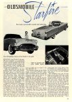 1953 OLDSMOBILE Starfire Article 1953 CARS of TODAY BY EDITORS OF SPEED AGE MAGAZINE Washington, D.C. 8.5″x11″ page 83