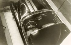 1953 PONTIAC Parisienne Over-view of interior of automobile. 11″x8.5″ black & white photograph
