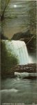 Probable F. L. Wright Minnehaha Falls By Moonlight # 10382 10”x3.5” Made in Germany Post Card A. C. Bosselman & Co New York