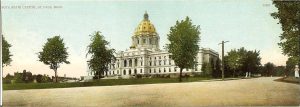 Probable F. L. Wright Minnesota State Capitol St. Paul, MINN #10379 10”x3.5” Made in Germany Post Card A. C. Bosselman & Co New York