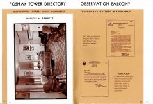 FOSHAY TOWER MINNEAPOLIS Best Known Address in the Northwest 1932 By Walter L. Kroneberger 7″x9.5″ & 7.5″x10″ pages 28 & 29