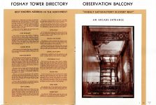 FOSHAY TOWER MINNEAPOLIS Best Known Address in the Northwest 1932 By Walter L. Kroneberger 7.5″x10″ & 7″x9.5″ pages 4 & 5