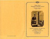 Foshay Tower Washington Memorial Concert Minneapolis Auditorium August 29, 1929 Lieutenant Commander John Phillip Sousa And His Famous Band Foshay concert 5.5″x8.5″ Front and Back covers