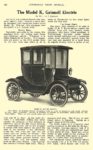 1913 GRINNELL Electric Model K Grinnell Electric Car Company Detroit, MICH AUTOMOBILE TRADE JOURNAL 1913 6.5″x10″ page 246