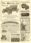1905 2 15 MARION BUILT TO RUN AND LAST FOR YEARS The Marion Motor Car Co. Indianapolis, Indiana THE HORSELESS AGE February 15, 1905 Vol. 15 No. 7 9″x12″ page XXXVIII